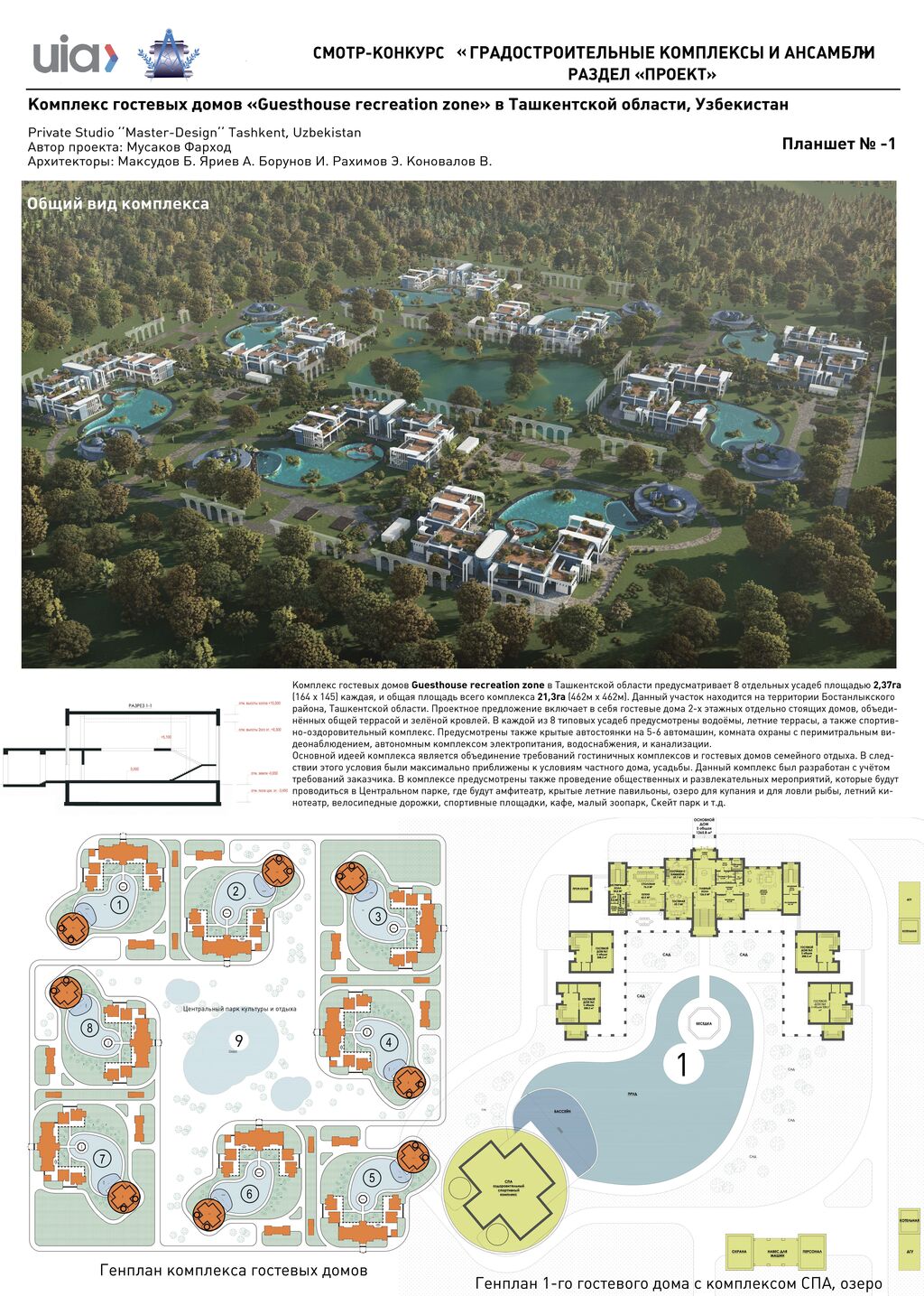 1.Комплекс гостевых домов «Guesthouse recreation zone» в Ташкентской области, Узбекистан